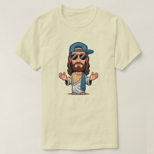 Jesus cartoon swag  T-Shirt (Design Front)