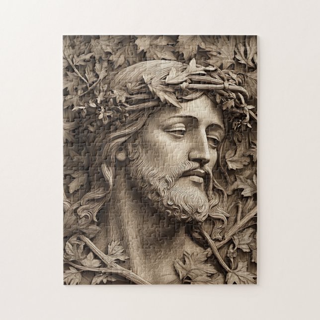 Jesus Carving Jigsaw Puzzle (Vertical)