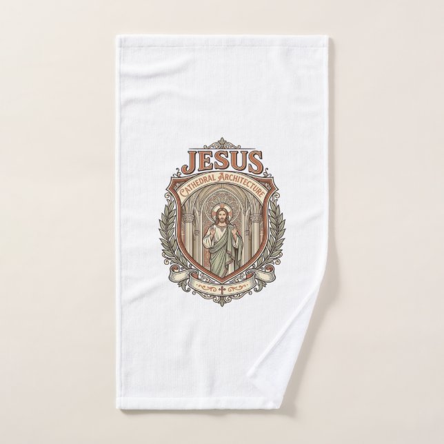 Jesus Cathedral Architecture Jesus Cathedral Archi Hand Towel (Hand Towel)