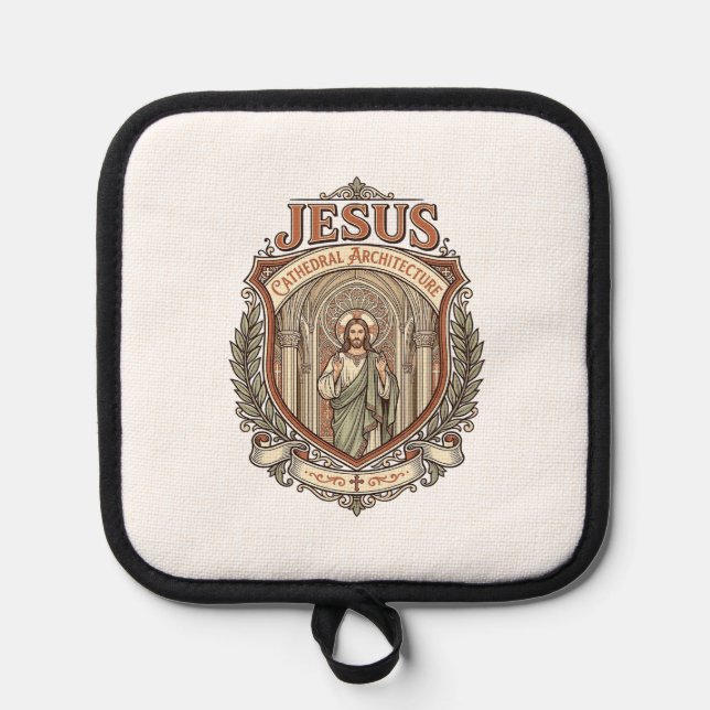 Jesus Cathedral Architecture Jesus Cathedral Archi Pot Holder (Front)