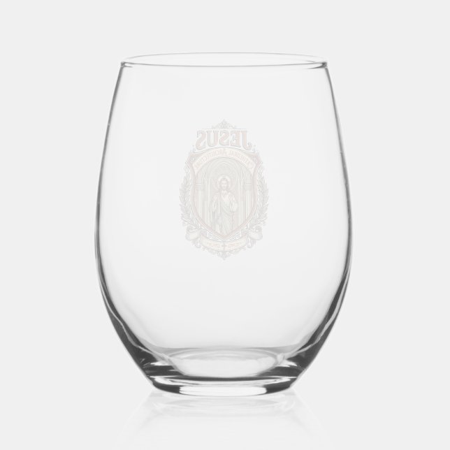 Jesus Cathedral Architecture Jesus Cathedral Archi Stemless Wine Glass (Front)