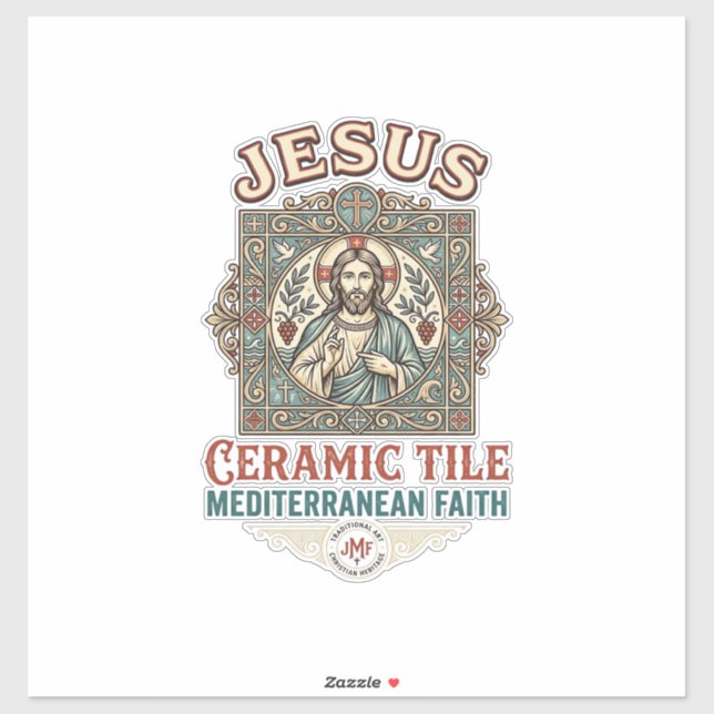 Jesus Ceramic Tile Mediterranean Faith Jesus Ceram (Sheet)
