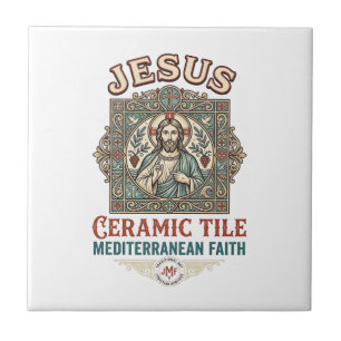Jesus Ceramic Tile Mediterranean Faith Jesus Ceram