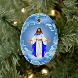 Jesus Ceramic Tree Decoration