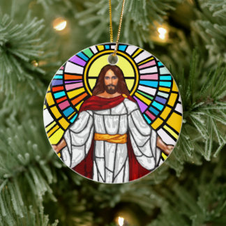 Jesus Ceramic Tree Decoration