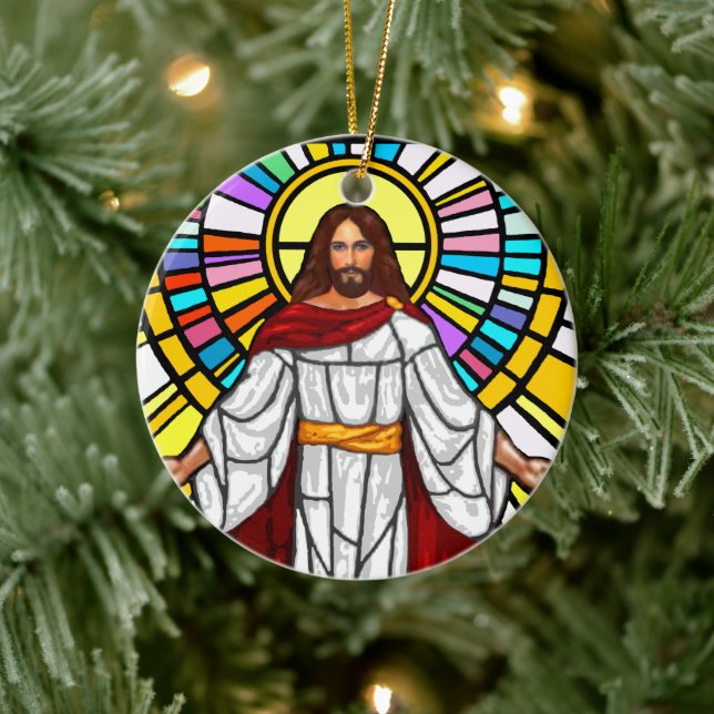 Jesus Ceramic Tree Decoration (Tree)