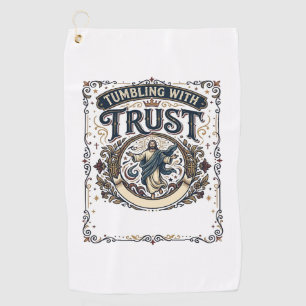 Jesus Cheer Gymnastics Graphic Tee Christian Art_1 Golf Towel