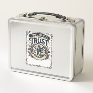 Jesus Cheer Gymnastics Graphic Tee Christian Art_1 Metal Lunch Box