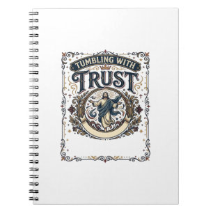 Jesus Cheer Gymnastics Graphic Tee Christian Art_1 Notebook