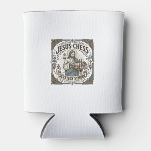Jesus Chess Strategy Symbol Jesus Chess Strategy C Can Cooler