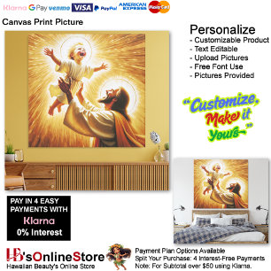 Jesus & Child Canvas Print Picture 1