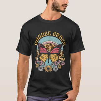Jesus Choose Grace Vintage Faith Based Hipster Chr T-Shirt