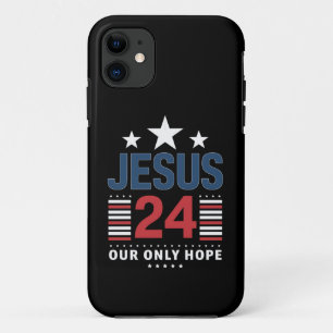 Jesus Christ 2024 President USA Election Political Case-Mate iPhone Case