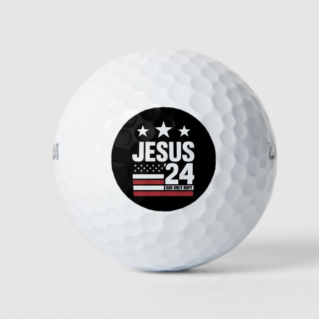 Jesus Christ 2024 President USA Election Political Golf Balls (Front)