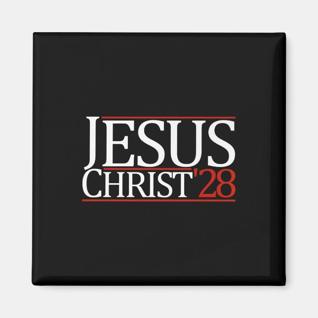 Jesus Christ 2028 Vote Jesus Premium  Magnet (Front)