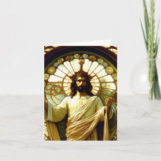 Jesus Christ - AI - Art Nouveau - A Card