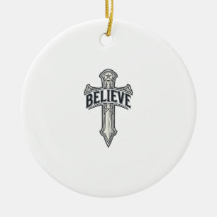 Jesus Christ Anchor of My Soul Christian Shirt Ceramic Tree Decoration