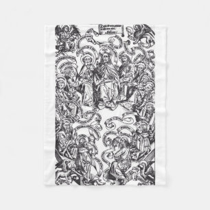 Jesus Christ and 12 Apostles Fleece Blanket