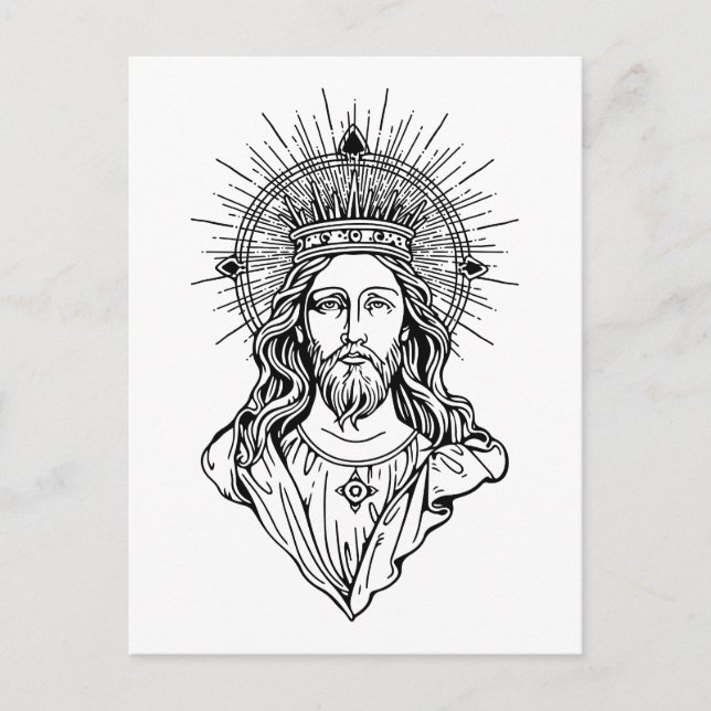 Jesus Christ Art Postcard (Front)