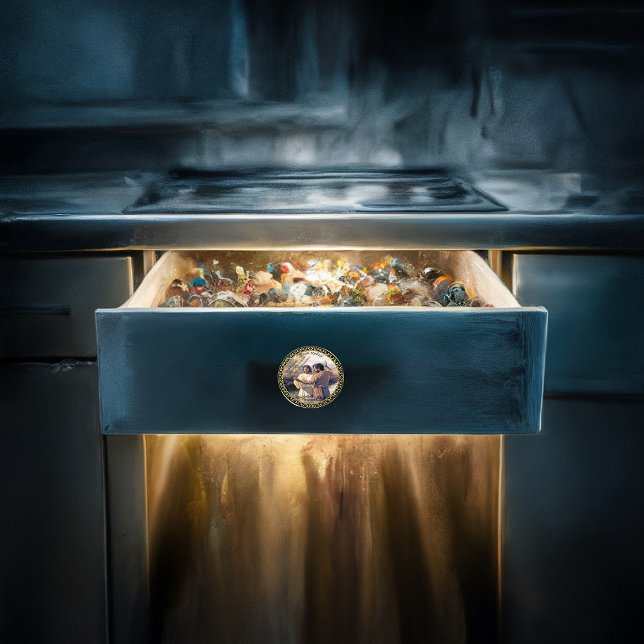 Jesus Christ Baptism image one Ceramic Knob (Creator Uploaded)