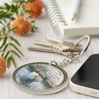 Jesus Christ Baptism image two Key Ring