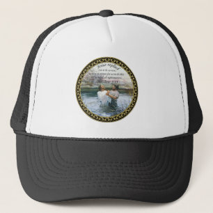 Jesus Christ Baptism image two Trucker Hat