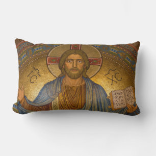 Jesus Christ - Beautiful Christian Artwork Lumbar Cushion