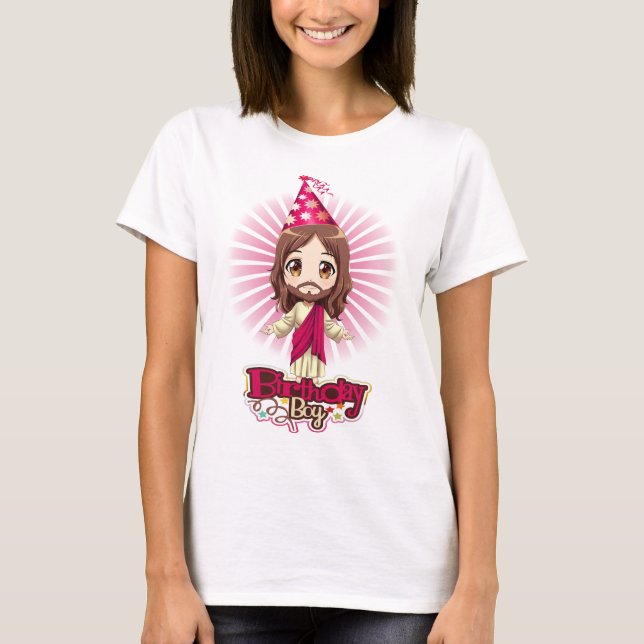 Jesus Christ BirthDay Boy Women Beauty T-Shirt (Front)