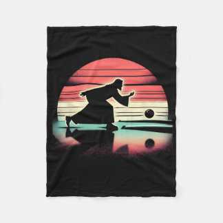 Jesus Christ Bowler - Funny Christian Religious Bo Fleece Blanket