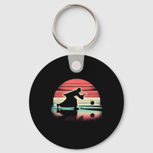 Jesus Christ Bowler - Funny Christian Religious Bo Key Ring