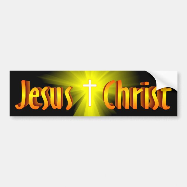 Jesus Christ Bumper Sticker (Front)