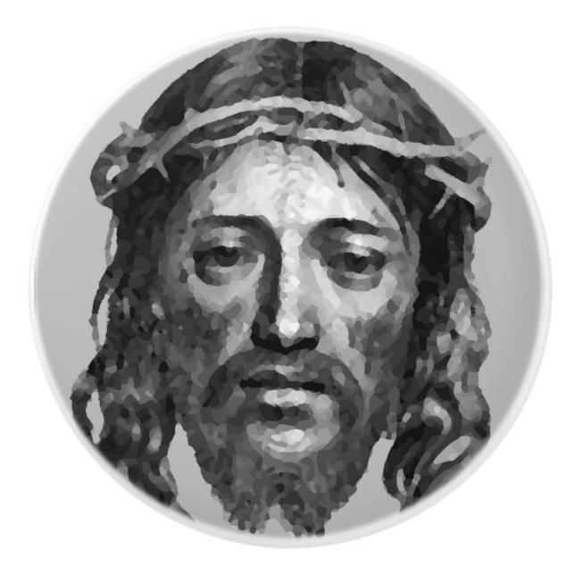 JESUS CHRIST CERAMIC KNOB (Front)