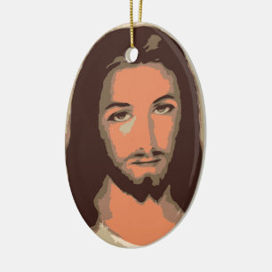 JESUS CHRIST CERAMIC TREE DECORATION