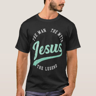 Jesus Christ Christian Calligraphy Faith In God Re T-Shirt
