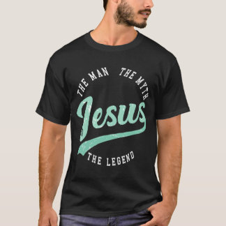 Jesus Christ Christian Calligraphy Faith In God Re T-Shirt