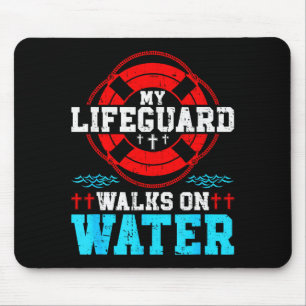 Jesus Christ Christian My Walks On Water Mouse Pad