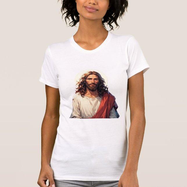 Jesus Christ Christian Women's Tee Shirt (Front)