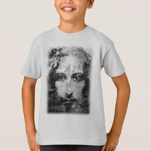 Jesus Christ Collage halftone black + your ideas T-Shirt