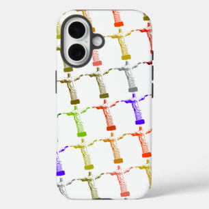 Jesus Christ colour pattern iPhone 16 Case