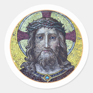 Jesus Christ & Compassion Art vintage Sticker