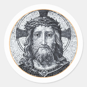 Jesus Christ & Compassion Art vintage Sticker