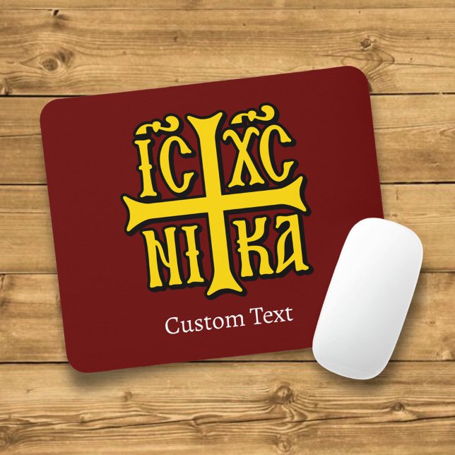 Jesus Christ Conquers Emblem Mouse Pad (Creator Uploaded)