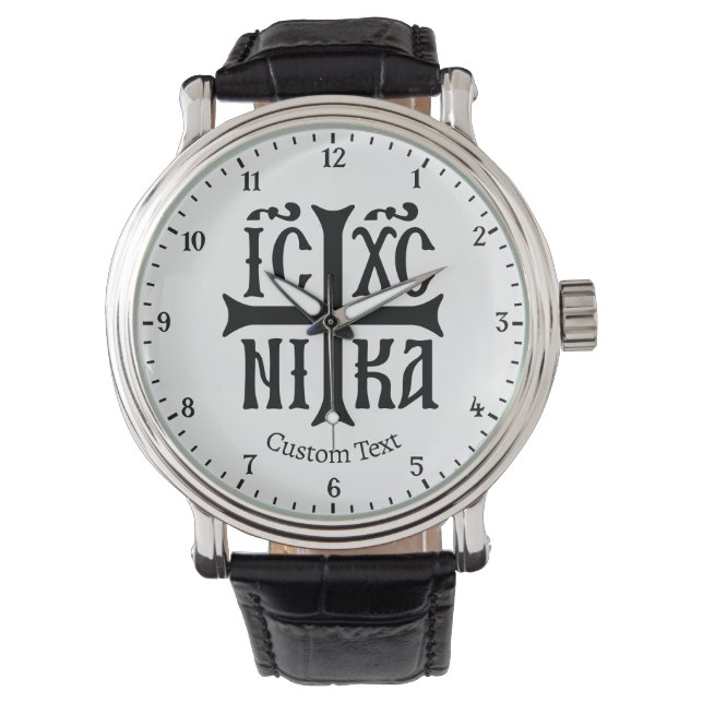 Jesus Christ Conquers Emblem Watch (Front)