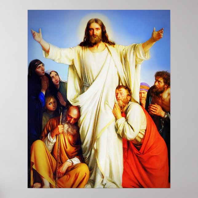 Jesus Christ Consoler Poster (Front)