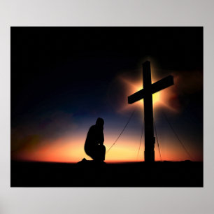 Jesus Christ Crucifixion Cross Poster