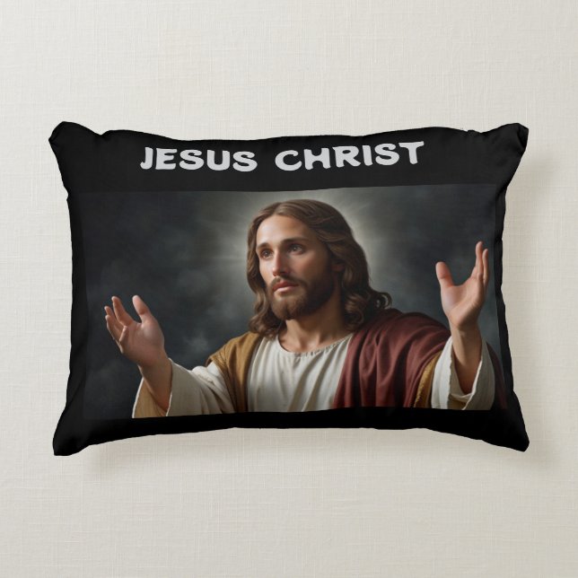 JESUS CHRIST DECORATIVE CUSHION (Front)