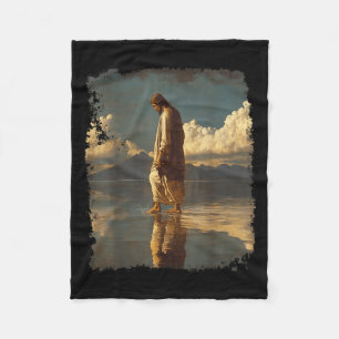 Jesus Christ Design Fleece Blanket
