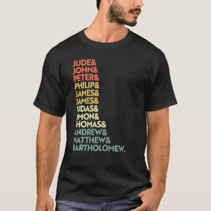 Jesus Christ Disciples Bible Verse Christian For T-Shirt