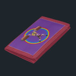 Jesus Christ doing the Clean and Jerk Trifold Wallet<br><div class="desc">Style: TriFold Nylon Wallet The classic tri-fold nylon wallet is now customisable. Personalise this wallet’s cover with favourite designs, photos, or text and then choose from a variety of colours to make it your own. This wallet is made with super-durable nylon, making it ready for school, beaches, surf, or the...</div>