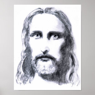Jesus Christ Drawing Art Print